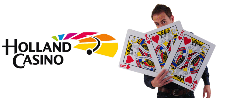 Goochelaar Robin Matrix werkt voor Holland Casino.