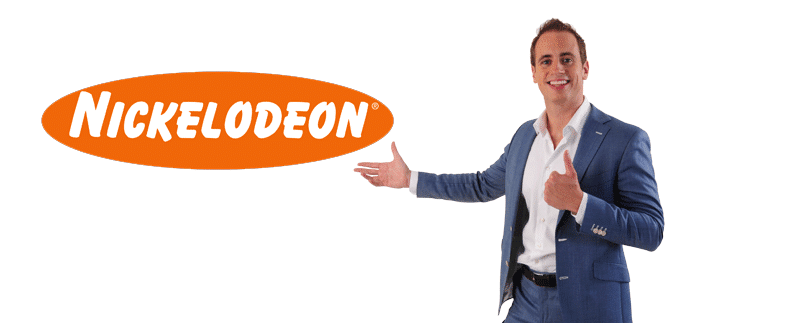Goochelaar Robin Matrix te gast bij Nickelodeon