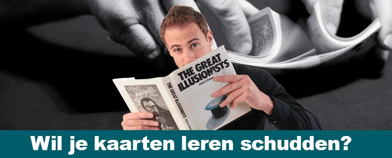 goocheltruc 21 kaarten schudden