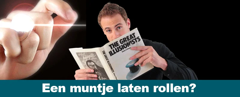 goocheltruc 24 muntje laten rollen