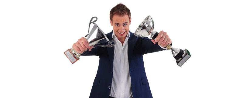 Goochelaar Robin wint de 1ste prijs!