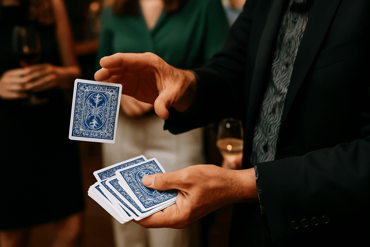 Tafelgoochelaar Den Helder tijdens een evenement