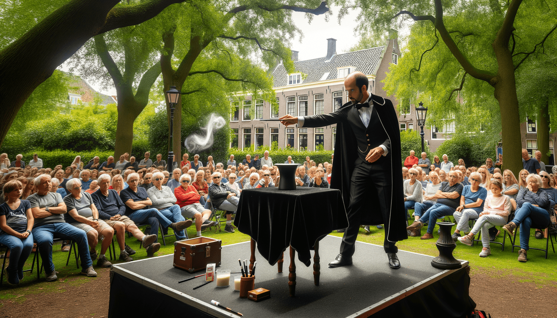 lorem-bg-1 Goochelaar Voorschoten Robin Matrix verrast gasten met tafelgoochelen tijdens evenement