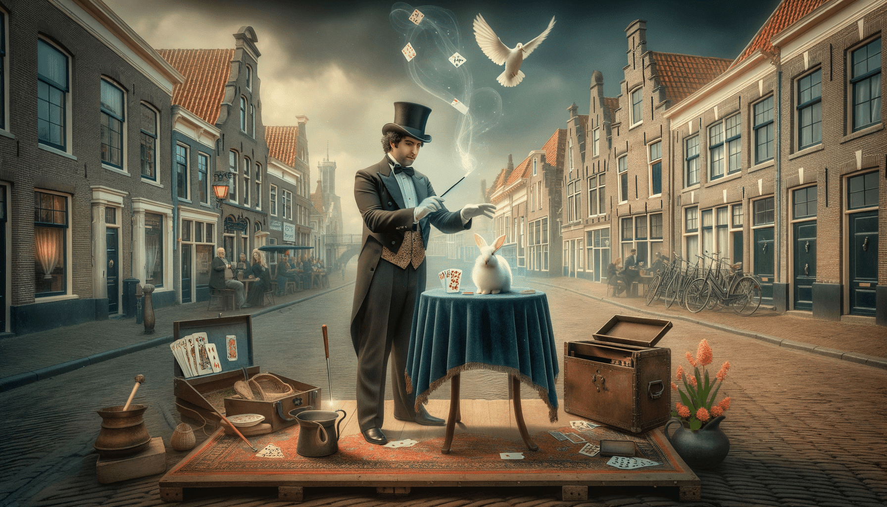 lorem-bg-1 Goochelaar Papendrecht Robin Matrix verrast gasten met tafelgoochelen tijdens evenement